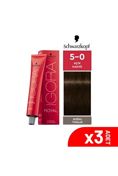 Igora Royal 5-0 Açık Kahve 60 ML-3LÜ