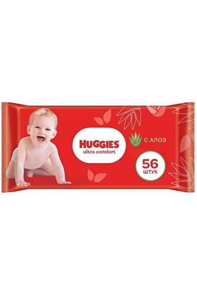 Huggies Servetele Umede Bebelusi Ultra Comfort, Aloe Vera, 56 Bucati