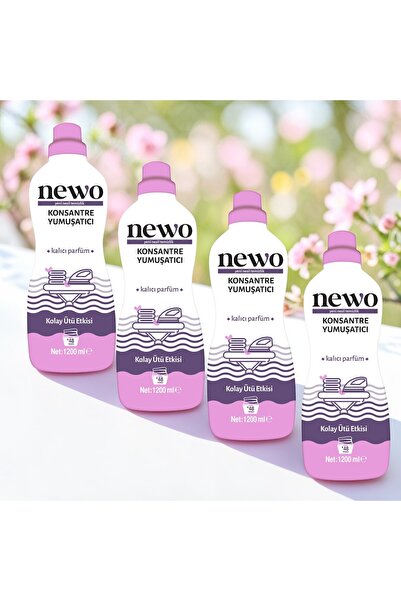 Newo 4'lü Konsantre Yumuşatıcı Seti 1200 ml x 4 Adet - Kalıcı Parfüm Etkili v...