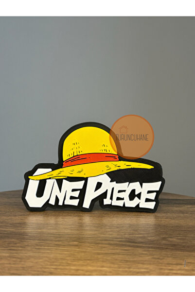 TURUNCUHANE One Piece Luffy Anime Şapka Logo Masaüstü Dekor Figür Hediyelik P...