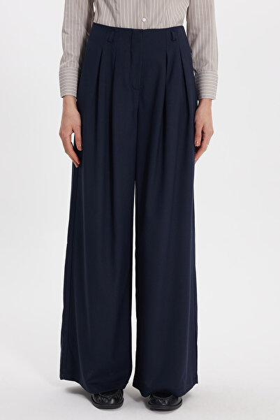 Tudors Γυναικείο παντελόνι Relax Fit Άνετη εφαρμογή από βαμβάκι με πιέτες σε ...