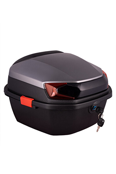 ENDRO Topcase Motosiklet Çantası 33 Lt Parlak Honda Grisi