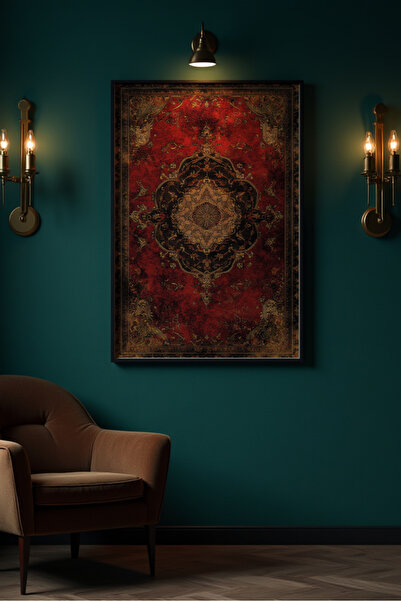 Esci Design Εθνοτικό σχέδιο με κορνίζα Vintage ζωγραφική - Ζωγραφική με σχέδι...