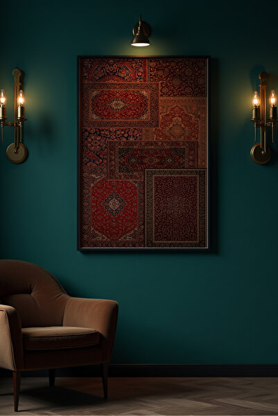 Esci Design Εθνοτικό σχέδιο με κορνίζα Vintage ζωγραφική - Ζωγραφική με σχέδι...