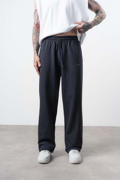 Respire Ανδρικό βασικό φαρδύ παντελόνι φόρμας σε μπλε ναυτικό