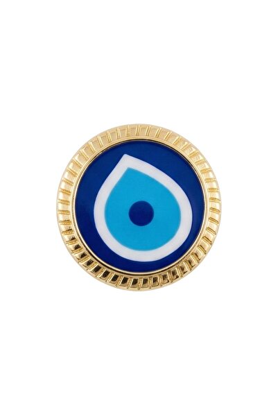 Ulaş Hediyelik DAMLA ETİKETLİ (METAL ) NAZAR BONCUĞU YAKA ROZETİ 1ADET