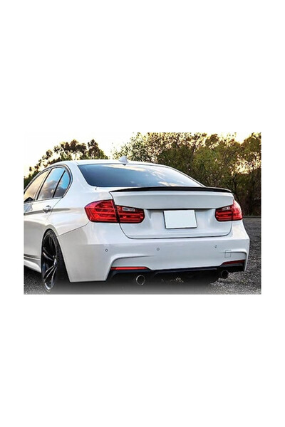 Lumi LUXURY Eleron portbagaj auto BMW Seria 3 F30 F80 2012-2018 negru piano b...
