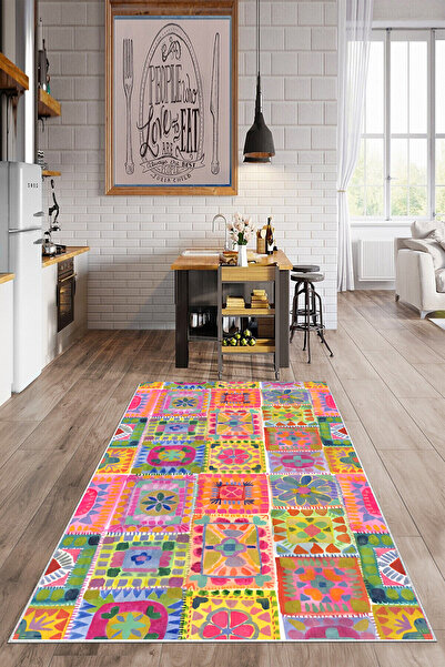 Non-Slip Washable Printed Kitchen Rug Carpet Runner