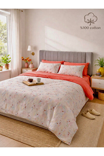 MyStory Home Σετ Παπλωματοθήκη από 100% Βαμβάκι Lanure Nar Çiçek