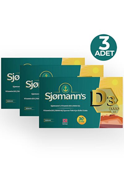 Sjomann's D3 Çiğnenebilir Jel 30 Tablet 3 Adet