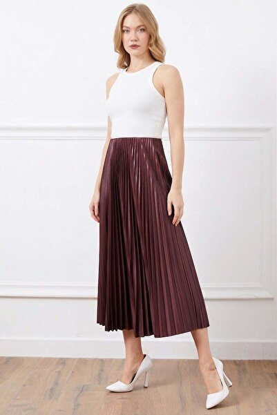 Fulla Moda Πλισέ φούστα με ελαστική μέση