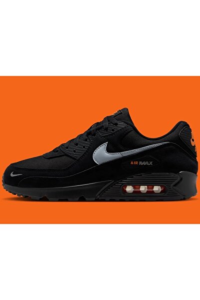 Nike Air Max 90 Black Metallic Hakiki Deri Sneaker HİT SPOR
