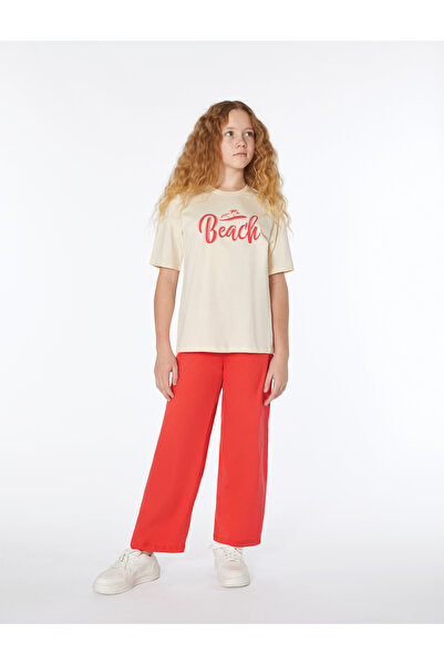 Elsima Girl's Waitress Boy's Short Sleeve Oversize Wide Leg Pajama Set Summer...