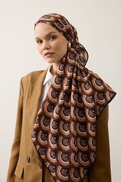 İpekhan Σερέν Κασκόλ 4100 Πικρό Καφέ