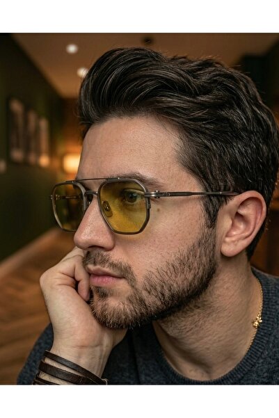 BLACK L197 C3 47 Unisex Titanium Sunglasses