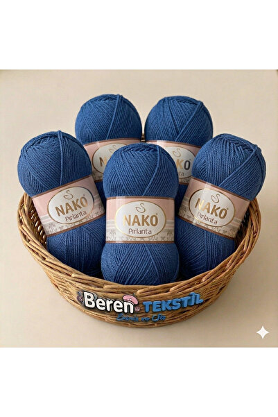 NAKO Diamond Amigurumi and Knitting Yarn 5 Pack (100Grx5=500Gr)