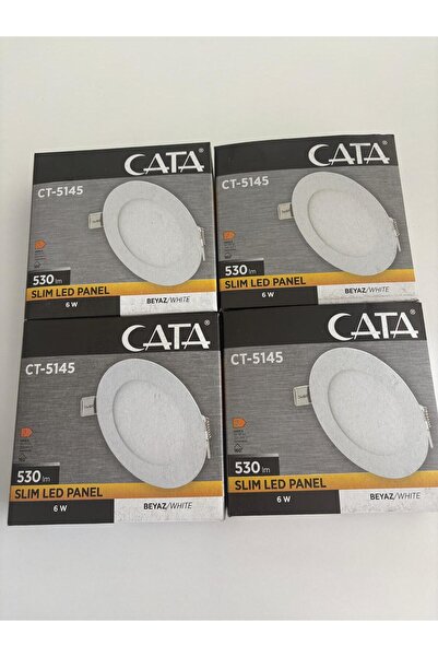 Cata CT-5145 6W 530LM BEYAZ İŞİK SLIM LED SPOT 4 ADET