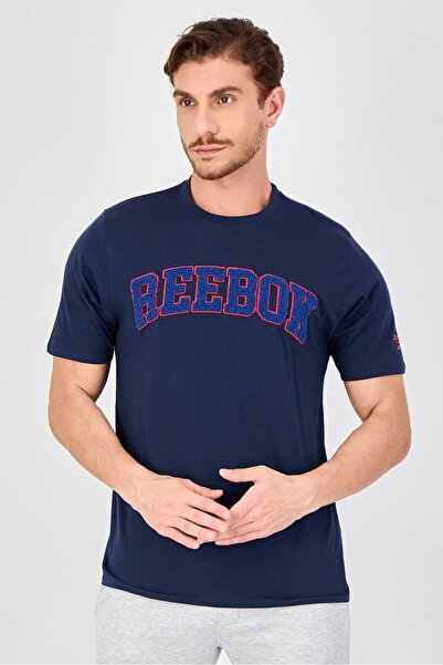Reebok Men Sportswear Fit Short Sleeve Outdoor T-Shirt, Navy