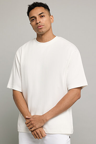 R&B Solid T-Shirt with Crew Neck and Short Sleeves