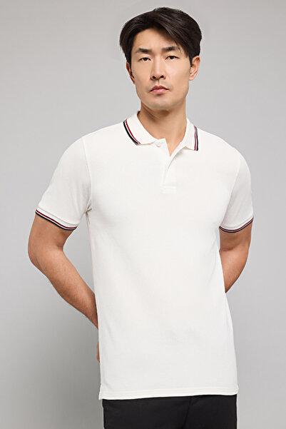 R&B Tipping Detail Polo T-Shirt with Short Sleeves