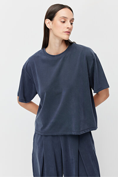 PAULMARK Women's Soft Textured Short T-Shirt