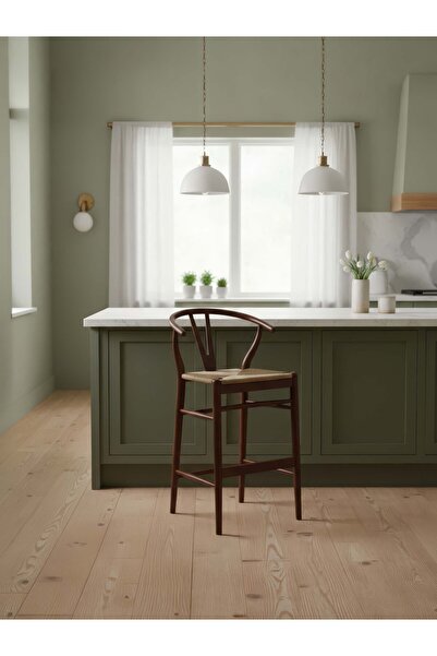 Gazzini Furniture Windsor Ahşap Bar Sandalyesi