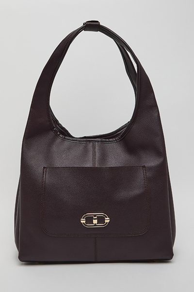 R&B Solid Hobo Bag