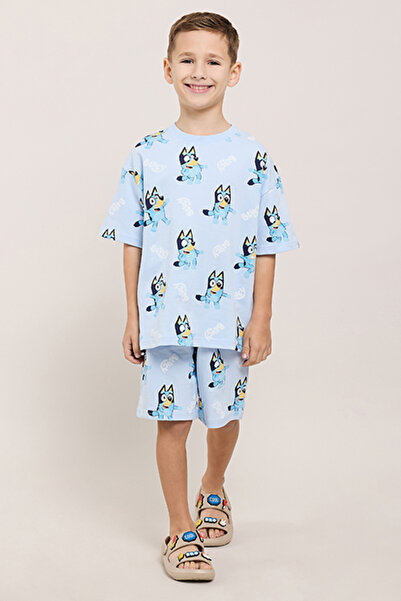 R&B Bluey Print T-Shirt and Shorts Set