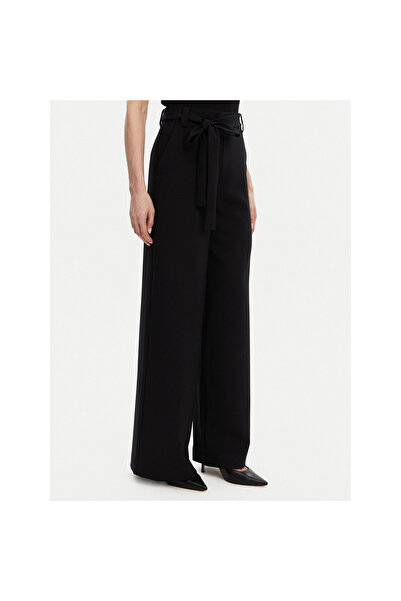 French Connection Pantaloni palazzo de damă negri 74QZH