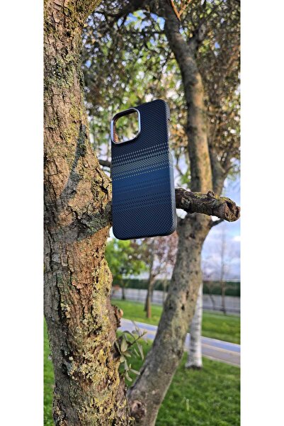F CASE iPhone 16 Pro Max Uyumlu Magsafe Hafif Karbon Lacivert Renkli Kaplama ...