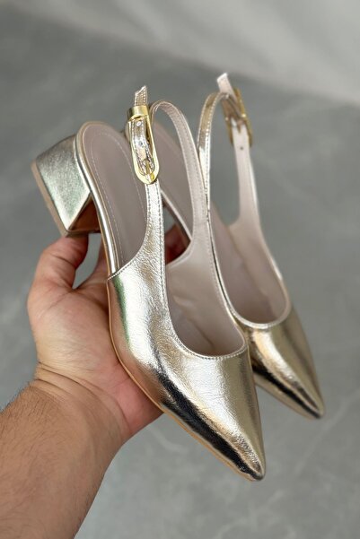 GOFFSHOES Γόβες με ψηλό τακούνι - Χρυσαφί - Χαμηλό τακούνι (1-4 cm)