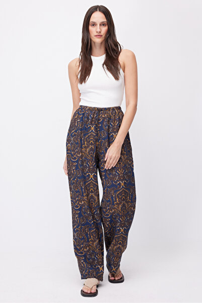 PAULMARK Γυναικείο παντελόνι με έθνικ σχέδιο