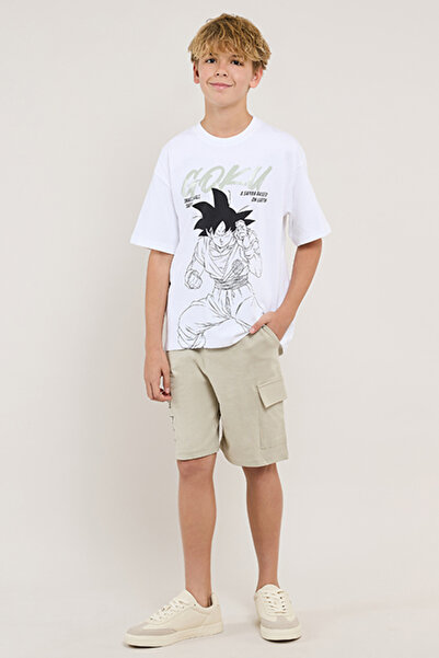 R&B Goku Print T-Shirt and Shorts Set
