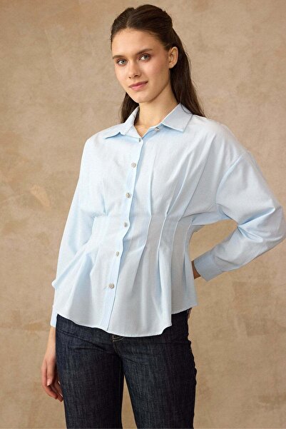 Olcay Βαμβακερό πουκάμισο με λεπτομέρεια στις μανσέτες και εφαρμογή στη μέση ...