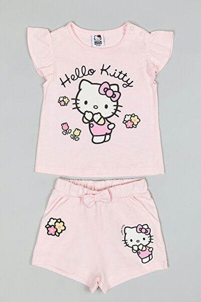 R&B Hello Kitty Print T-Shirt and Shorts Set