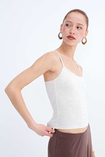 Addax Basic Tank Top with Thin Straps A1568-J9