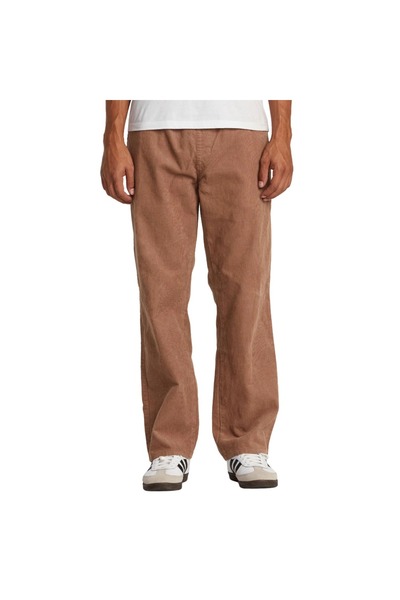 RVCA Αμερικάνικο ελαστικό κοτλέ παντελόνι Σονόρα καφέ L