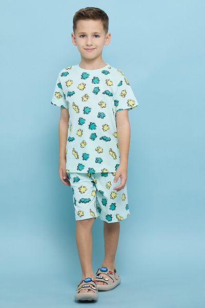 R&B Printed T-Shirt and Shorts Set