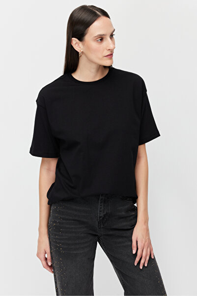 PAULMARK T-Shirt - Μαύρο - Χαλαρή εφαρμογή