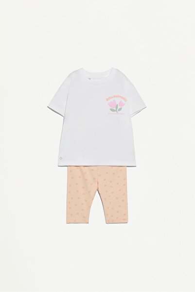 LEFTIES T-shirt ve kapri tayt takımı