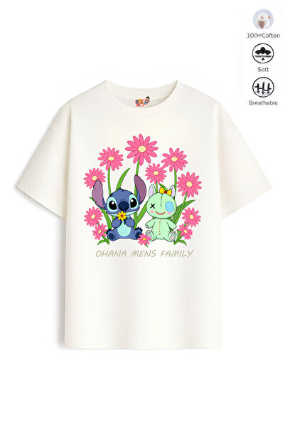 Belya Kids Wear Tricou oversize pentru fete Full Mold Sh Design 37