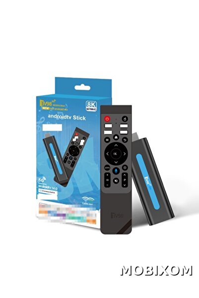 mobixom TV98 RK3518 Android 14.0 TV Stick 5G Çift WiFi 8K Medya Oynatıcı