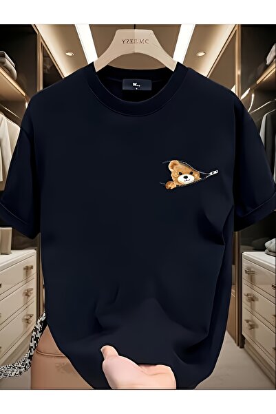 yiou trendy clothing تي شيرت رجالي ثقيل الوزن بطباعة عصرية وأكمام قصيرة، جديد...