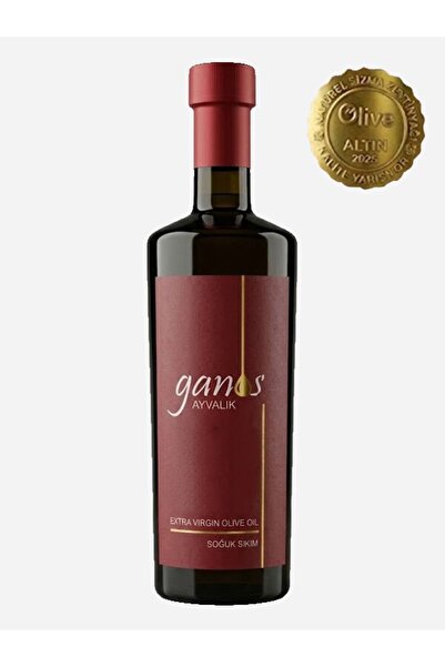 Ganos Oliveoil 500 ML (ALTIN ÖDÜLLÜ) 2025-2026 AYVALIK NATUREL SIZMA ZEYTİNYA...