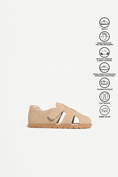 LEFTIES Süet efektli barefoot bantlı sandalet