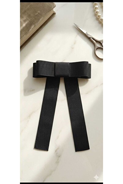 CaramelPeel Nell Women's and Children's Black Grosgrain Bow Buckle