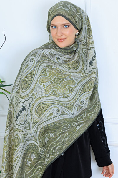 Oxygen Scarfs Mirşah Pattern Cotton Silk Shawl 469-021 – V-1