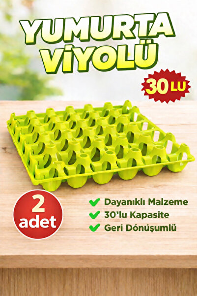 AN-GA AVM Yumurta Viyolü Plastik 30’lu, Yumurta toplama viyolü 2 Adet