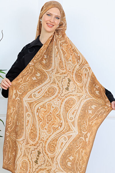 Oxygen Scarfs Mirşah Pattern Cotton Silk Shawl 469-021 – V-1