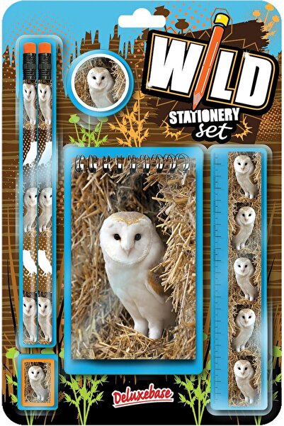Deluxebase Wild Stationery Set - Owl